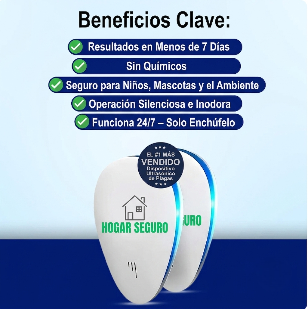 Repelente Ultrasonico | Hogar Seguro